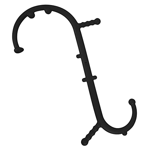 Massage Trigger Point Cane, Muscle Release Tool Self Massage Hook Cane, Handheld Back, Neck, Shoulder, Leg and Feet Massager Rod, Body Deep Tissue Gifts for Men & Women, Black - color: Black