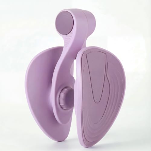Inner Thigh Exerciser, Thigh Trainer & Pelvic Floor Exercise Devices for Women and Men, Hip Glute & Leg Toner, Non-Slip Stable Design Home Gym Equipment for Home Workout - color: Purple (35lb)