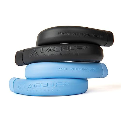 LaceUp Wearable Wrist Weights | 2 Pack - 1 Pound Each | Adjustable Wrist Weights Set for Walking, Yoga, Dance, Barre, Pilates, Cardio, Aerobics - style: 16oz Light Blue (x2)