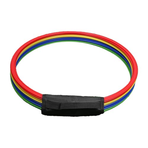 Set of 12 Agility Rings, Multifunctional Jumping Hoops, Circles for Games, Football, Gymnastics - size: 60cm