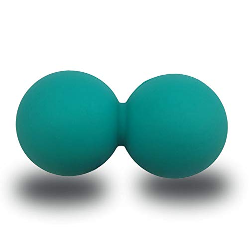EliteShine Double Lacrosse Massage Ball for Myofascial Trigger Point Release & Deep Tissue Massagefor Physical Therapy, Muscle Relaxer, Acupoint Massage (Material: Silicon, Mint Green)