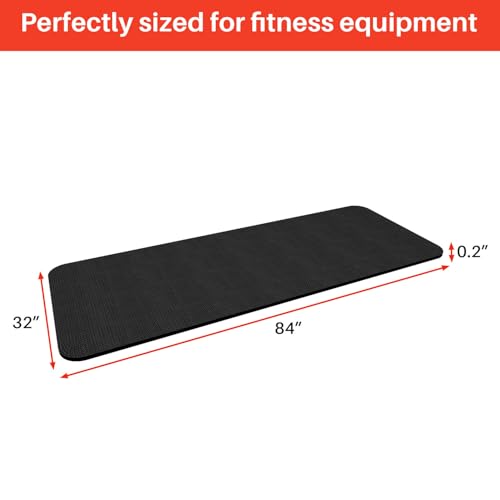 Treadmill Walking Pad Mat for Carpet Floors,32x84 Foldable Treadmill Mat for Hardwood Floors, Non-Slip Exercise Equipment Mat for Under Exercise Bike, Walking Pad & Elliptical, Noise Shock Absorption - size: 32" × 84"