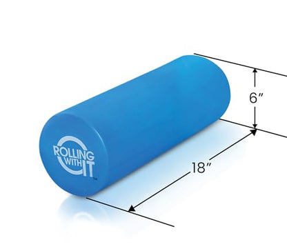 Rolling With It High Density Foam Roller for Physical Therapy - size: 18 x 6 Inch