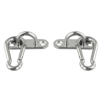 Stainless Steel Ceiling and Wall Mount Hook Set for Yoga Swing Suspension Straps Gymnastic Rings Boxing Bags Battle Ropes Indoor or Outdoor Hanging Anchor Brackets