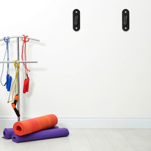 Yardwe 2pcs Resistance Band Wall Anchor Hook for Yoga Straps Easy to Install Heavy Duty and Compact Design for Home Gym and Outdoor Workouts