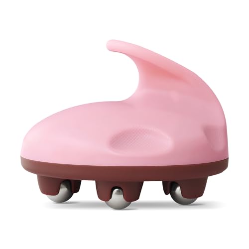 Lymphatic Massage Roller for Cellulite Remover Body Sculpting - Handheld Cellulite Massage Tool for Body Bloat Blood Circulation Lymphatic Drainage Pink - size: Steel Roller-pink