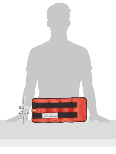 Sammons Preston Cuff Weight, 7.5 lb, Orange, 2 Velcro Strap & D-Ring Closure, Grommet for Easy Hanging, Lead Free Steel Ankle & Wrist Weights, For Strength Building & Injury Rehab, Sold Individually - style: 7.5 lbs.