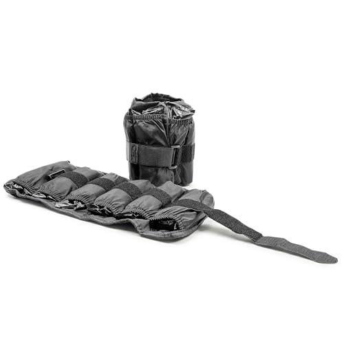 CAP Barbell Adjustable Ankle Weights |10-20lb Pair | Black