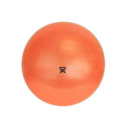 CanDo Inflatable Exercise Ball - Red 22", Durable Extra Thick Non-Slip Stability Ball for Core Workouts, Yoga, Pilates, Active Seating, Physical Therapy, Pregnancy, Home Gym, Flexibility