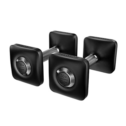 Peloton Dumbbells | Ergonomically Designed Pair of Cast Iron Weights with Urethane Coating and Non-Slip Grip, Available in Set of Two - style: F. 30lb