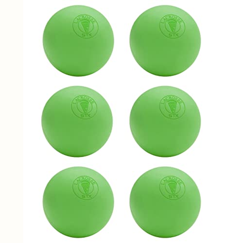 STX Official Lacrosse Balls - color: Lime, size: 6 Balls