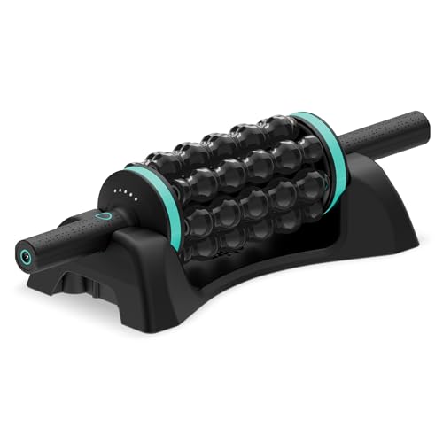 Chirp RPM Rolling Percussive Massager – Deep Tissue Muscle Massager and Back Roller with Hands-Free Base, Rechargeable Leg Massager Roller, 5-Speed Massage Roller Stick for Legs, Foot & Calf Massager - style: RPM