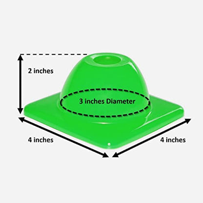 Versatyle Agility Training Cones Set with Retractable Cone Pickup Stick, 12 Green 2in Cones and 40in Cone Picker for Sports, Soccer, Football, Basketball, Motorcycle and Traffic Training