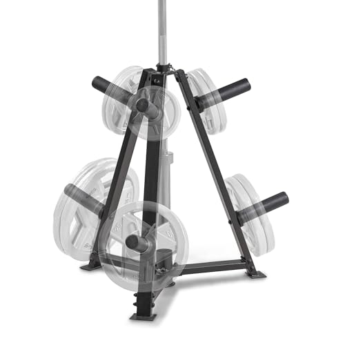 Marcy Olympic Weight Plate Tree for 2-Inch Plates Weight Storage Rack - color: Triangular - Black