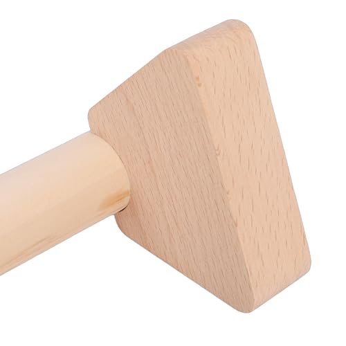 2 Pcs Beech Wood Push Up Bars Versatile Training Equipment for Chest, Shoulders, Arms, Core, with Non-Slip Rubber Hands, Lock Slots