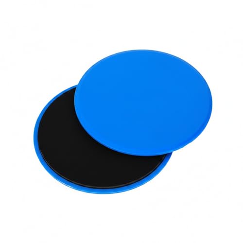 Core Sliders Double Sided Gliding Discs for Carpet and Hardwood Floors, 13 Inch Exercise Discs for Home Workout Core Training (1 Pair) - color: Blue