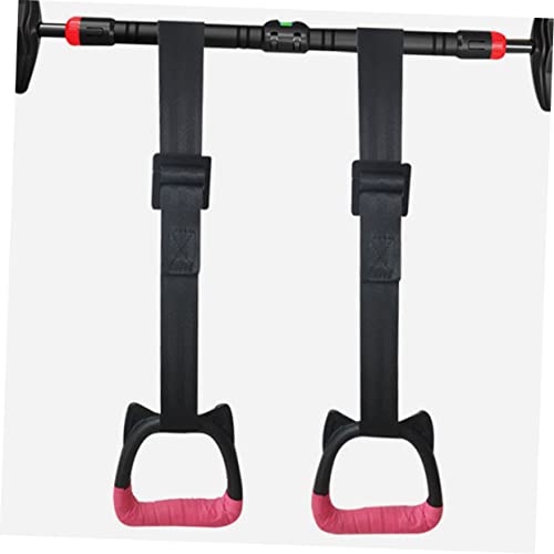Happyyami Adjustable Gymnastics Rings with Straps for Kids 1 Set of Professional Fitness Circles for Indoor Strength Training and Pull-Ups Suitable for Home Exercise