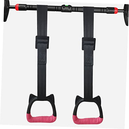 Happyyami Adjustable Gymnastics Rings with Straps for Kids 1 Set of Professional Fitness Circles for Indoor Strength Training and Pull-Ups Suitable for Home Exercise