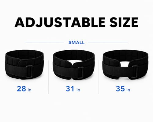 W8FIT Adjustable Weighted Belt for Women & Men, Up to 20 LBS – Rucking Belt for Walking, Hiking & Strength Training - size: 7 LB SMALL (28" - 35")