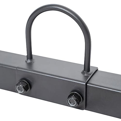 Sunny Health & Fitness Power Cage Squat Rack Upgrade Attachments, Dip Bar, Plate Bar Holder, Belt Squat, J Hook, Lat, Adapter, U Ring, Pull Up Bar, Landmine, Captain's Chair, Tricep Rope For Home Gym - style: U-Ring