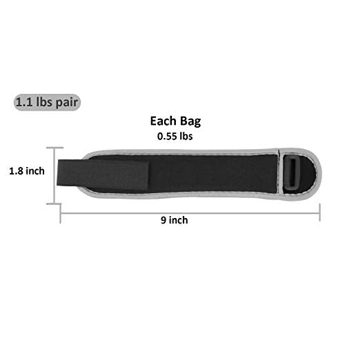 Pesas de Tobillo/Muñeca, Pesas de Puño de Mano de Brazo de Pierna Pequeña para Mujeres y Niños, Equipo de Ejercicio con Correas Ajustables para Gimnasio, Caminar, Trotar, Aeróbicos (1 Par)