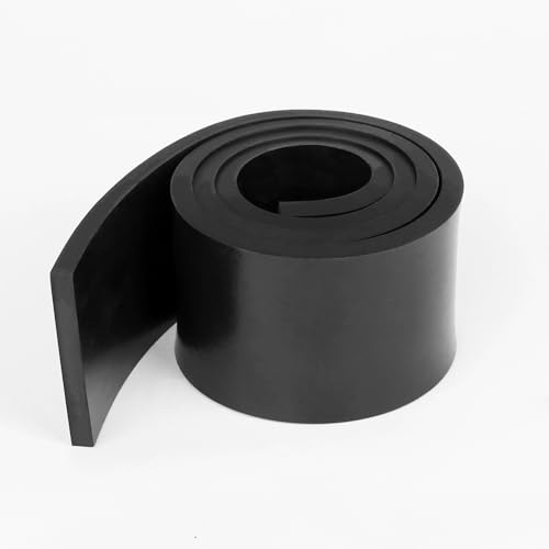 WochiTV Solid Rubber Strips, 1" Wide x 1/4" Thick x 120" Long Neoprene Rubber Sheets Rolls Perfect for DIY Gasket Material, Sealing, Liner, Shield, Padding, Mat - size: 1" W x 120" L, style: 1/4(.25") Thick