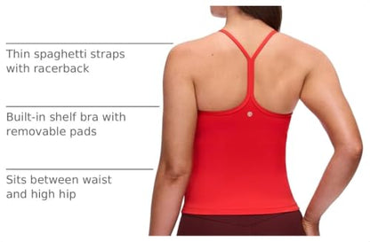 CRZ YOGA Butterluxe Y Back Tank Tops - color: Deep Red, size: X-Small