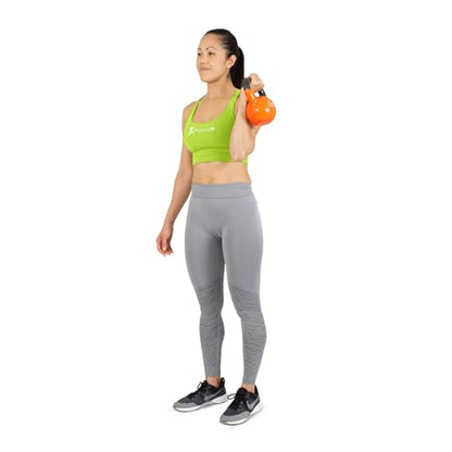 ProsourceFit Vinyl Coated Cast Iron Kettlebells for Full Body Fitness Workouts