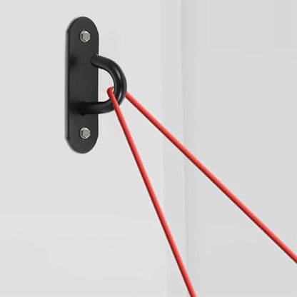 BESPORTBLE 4pcs Stainless Steel Wall Anchor Hooks Resistance Band Anchor Heavy Duty Gym Hangers for Home Workout Exercise Station Strap Ceiling Mount
