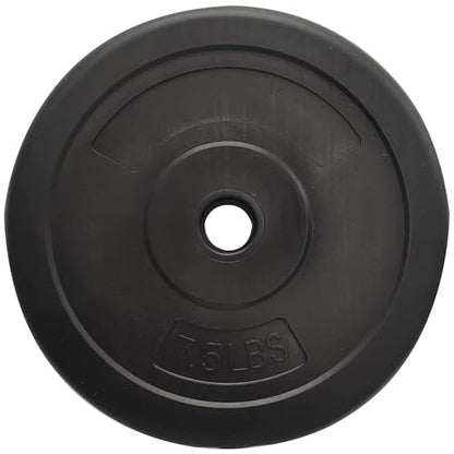BalanceFrom Fitness 40 Pound 14 Item All Purpose Vinyl Weight Dumbbell Set with 2.5 Pound and 7.5 Pound Weights and Collar Locks, Black