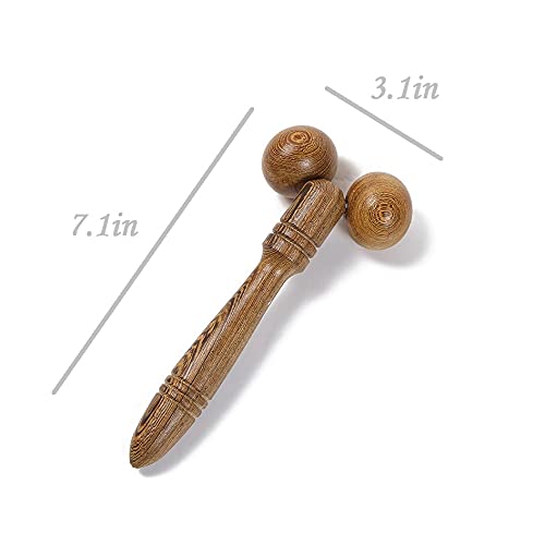 Broman Gua Sha, Muscle Roller, Wood Therapy Massage Tools/Reflexology Tools Used as Facial Arm Hand Body Calf Leg Foot etc Massager, Roller Massager