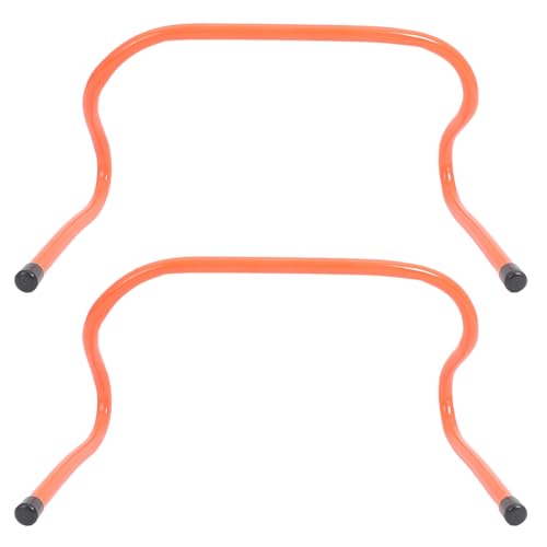 Angoily 2pcs Agility Speed Hurdles 23cm Plastic Running Training Equipment for Soccer Football Agility and Speed Drills