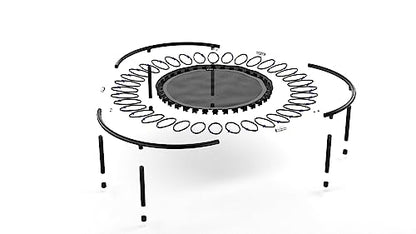 bellicon Mini Trampoline | Bungee Suspension up to 440 lbs | Indoor Fitness Rebounder for Adults | Screw-in Legs