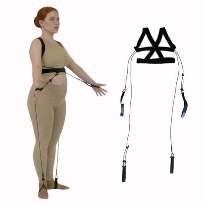TYE4X™, Pilates Wearable Resistance_Assistance Total Body Exercise, Core Strengthening, Portable Home Gym, Pilates, Yoga, Barre, Posture, Stretching - size: Medium