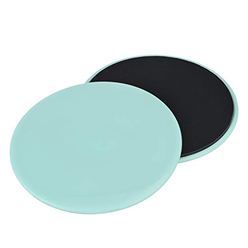Core Slider, Gliding Discs, 2PCS Exercise Sliders, Full Body Workout for Home Gym, Yoga, Balance Training, Compact and Lightweight Exercise - color: Light Green