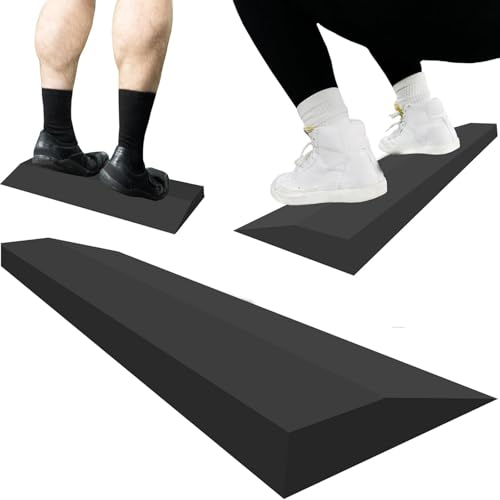 Squat Wedge Block Squat Ramp Portable Heel Elevated Calf Stretcher Foot Incline Board for Workout Practice Home Gym Fitness