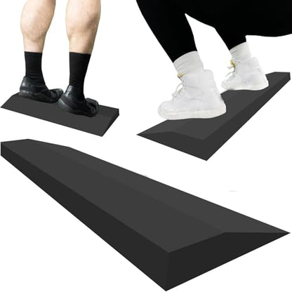 Squat Wedge Block Squat Ramp Portable Heel Elevated Calf Stretcher Foot Incline Board for Workout Practice Home Gym Fitness