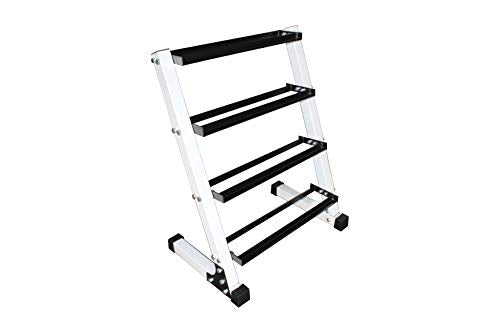 Ader Sporting Goods 4 Tier 24" Dumbbell Rack-Hold 8-9 Pair Dumbbells
