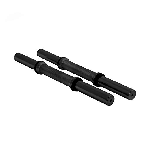CAP Barbell 14" Regular Dumbbell Handles | Multiple Options - color: Black - Pair, style: Not Threaded/ No Collars