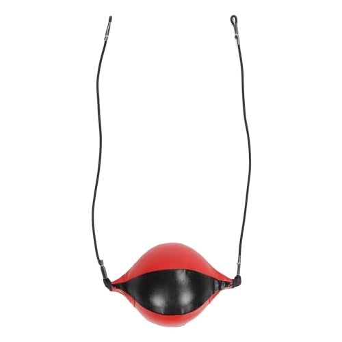 Double End Punching Ball, PU Leather Speedbag Pear Hanging Speed Punching Bags Boxing Training Ball Equipment for Reaction Eye Coordination Training