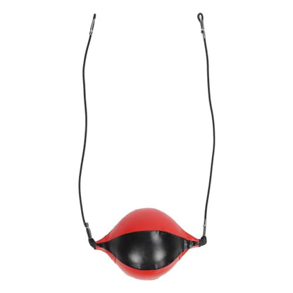 Double End Punching Ball, PU Leather Speedbag Pear Hanging Speed Punching Bags Boxing Training Ball Equipment for Reaction Eye Coordination Training
