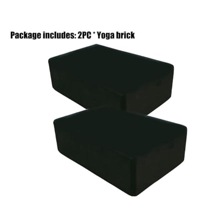 Yoga Blocks 2 Pack, Lightweight Premium EVA Foam Yoga Blocks, Non Slip Supportive Foam Blocks Yoga, Pilates, Stretching and Meditation, Women Men Yogi Yoga Beginners (2pc)