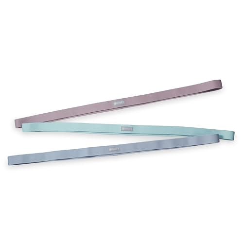 Gaiam Fabric Resistance Bands (3-Pack), Rubber & Polyester Loop Exercise Bands for Squats, Pull-Ups, Physical Therapy & Strength Training, for Yoga, Pilates, Gym or Home Workout