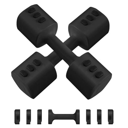 Adjustable Dumbbell Set of 2, Adjustable Weight set, Anti-slip Handle, 4 in 1 Free Weights Dumbbells Set for women at home, 2.2lb, 3.3lb, 4.4lb, 5.5lb, for Home, Office, Gym Exercise Training