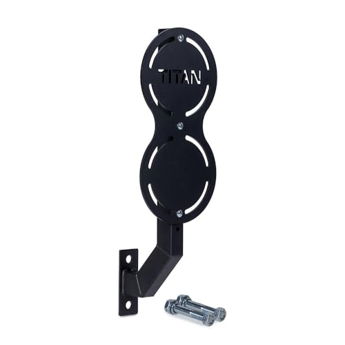 Titan Fitness Titan Series Rack-Mounted Double Wall Ball Target, Floating Target for Throwing Wall, Medicine & Plyo Balls, Competition Height Rack Attachment with Thick Steel Construction