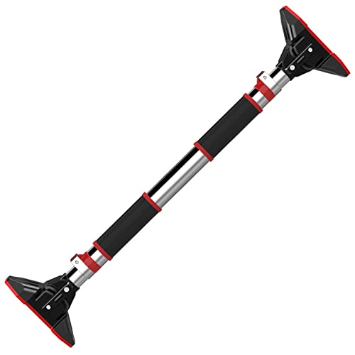 Pull Up Bar no Screws,Doorway Chin Up Bar for Home Gym Adjustable to Width with a Width of 43-54 Inches with Large Anti-Slip Mat and Safety Lock, Max Support for 330 lbs OT160 - size: 110-138cm(43.3-54.3in)