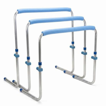 Amber Track and Field Self Return Aluminum Hurdle Midi Adjustable from 24" to 36" (Set of 3)