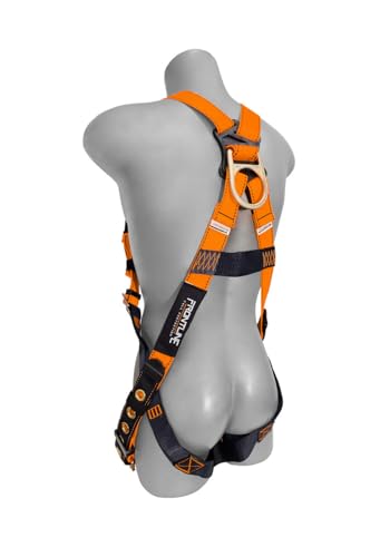 Frontline Combat Complete Roofers Kit with 50' Lifeline Combat™ Full Body Harness | OSHA & ANSI Compliant - size: 50FT Lifeline