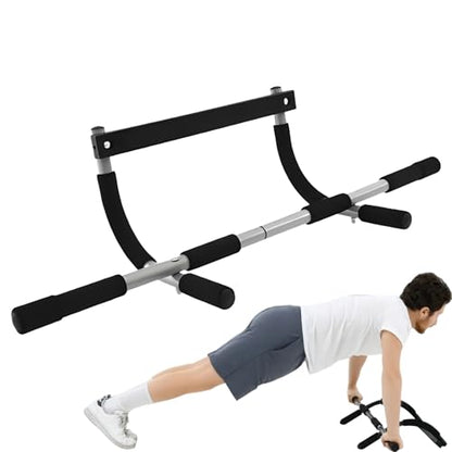 Pull Up Trainer Bar – Door Frame Pullup Bar, Indoor Body Workout Equipment | Hangable Fitness Bar with No Screws, Strength Training Tool for Home Gym, Upper Body Exercise Door Mount Bar