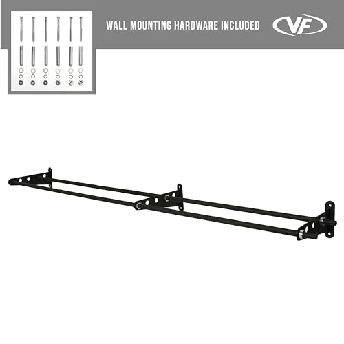 Valor Fitness Wall-Mounted Adjustable Ball Storage Rack – Holds Slam Balls, Medicine Balls, Stability Balls, Basketballs – Compact Sports Equipment Organizer for Home Gyms and Commercial Use